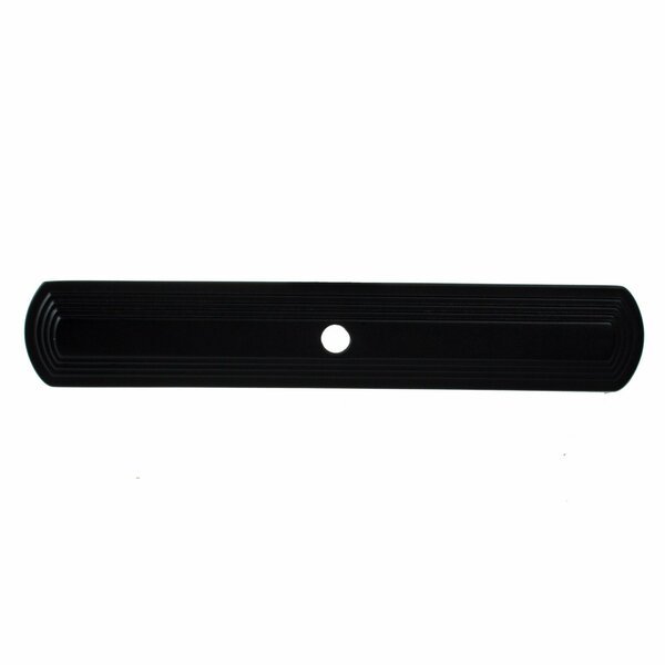 6 in. Matte Black Narrow Rounded Cabinet Backplate - 1079-MB, 5PK, Gliderite Hardware, Mfr#: 1079-MB-5